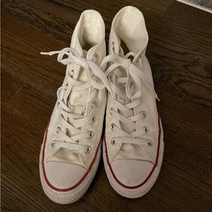 White Converse Hightops